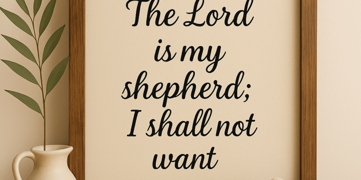 Psalm 23:1 — If the Lord Is My Shepherd, What Could I Possibly Lack?