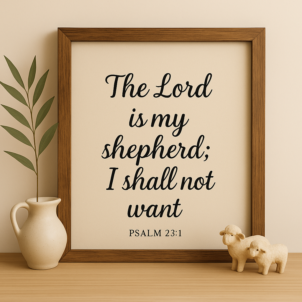 Psalm 23:1 — If the Lord Is My Shepherd, What Could I Possibly Lack?