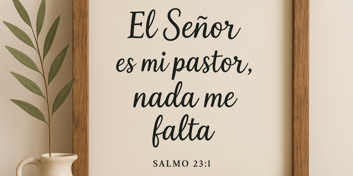 Salmo 23:1 — Si el Señor es mi Pastor, ¿de qué podría carecer?