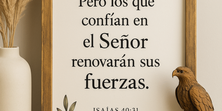 Isaías 40:31 — Renovar fuerzas no es correr más, es esperar mejor