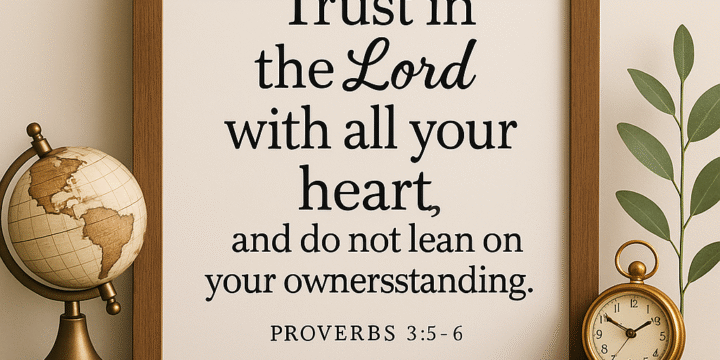 Proverbs 3:5–6 — Don’t Rely on Yourself, God Already Knows the Way